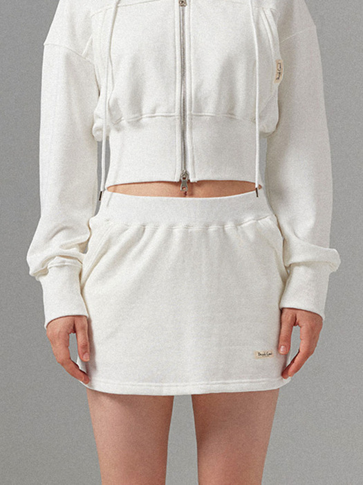 Ivory Essential Sweat Mini Skirt