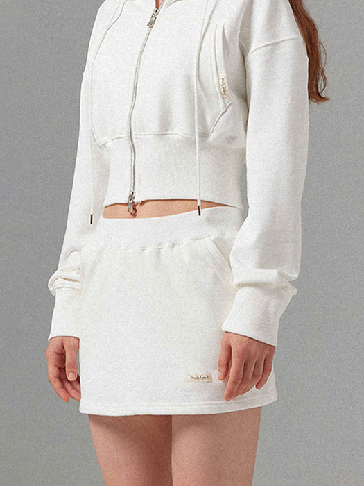 Ivory Essential Sweat Mini Skirt