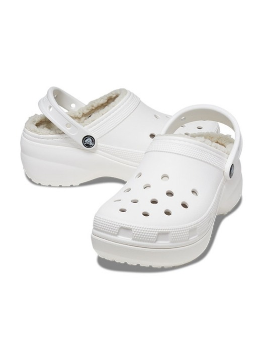 [WOMEN] 여성 CLASSIC PLATFORM LINED CLOG W WHITE (23FWCL207938)