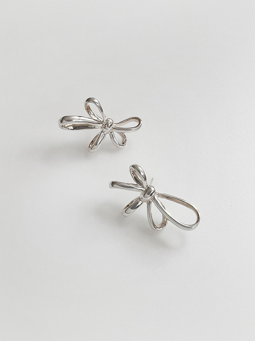 [silver925] The Ribbon Earring / 2color