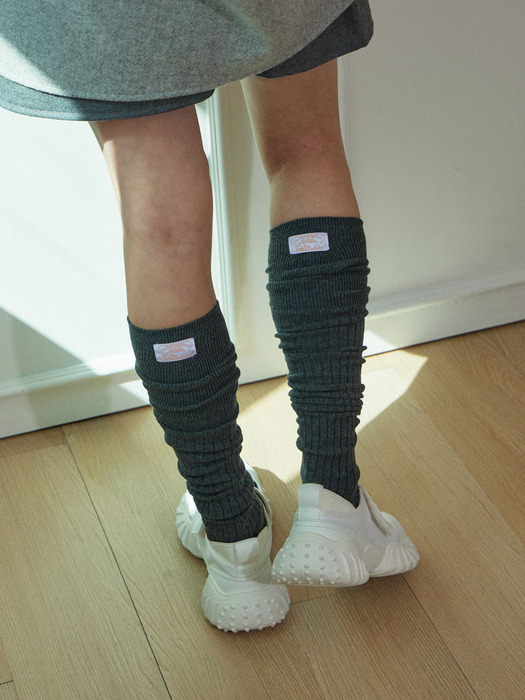 Lively knee socks (gray)