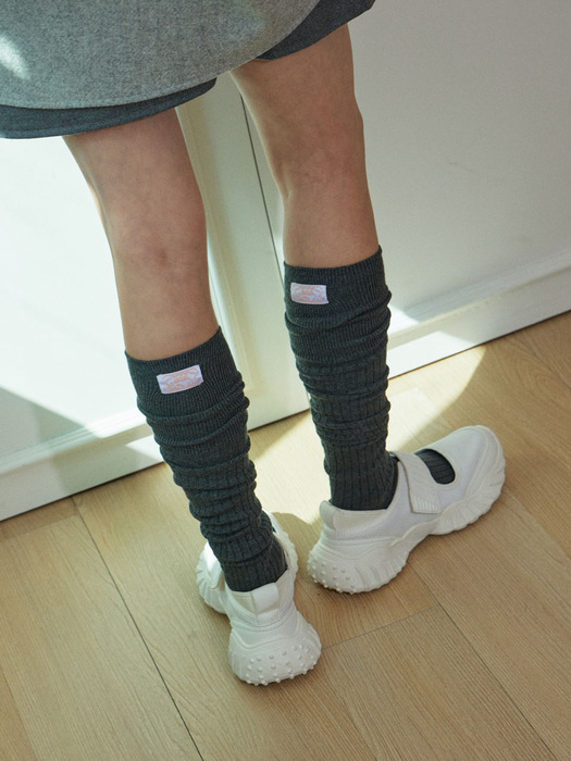 Lively knee socks (gray)