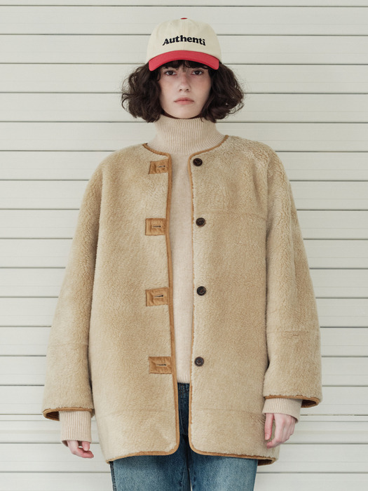 WOOL REVERSIBLE MUSTANG_CAMEL