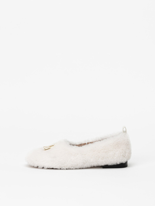 BEAVER SHEARLING FLATS_2colors