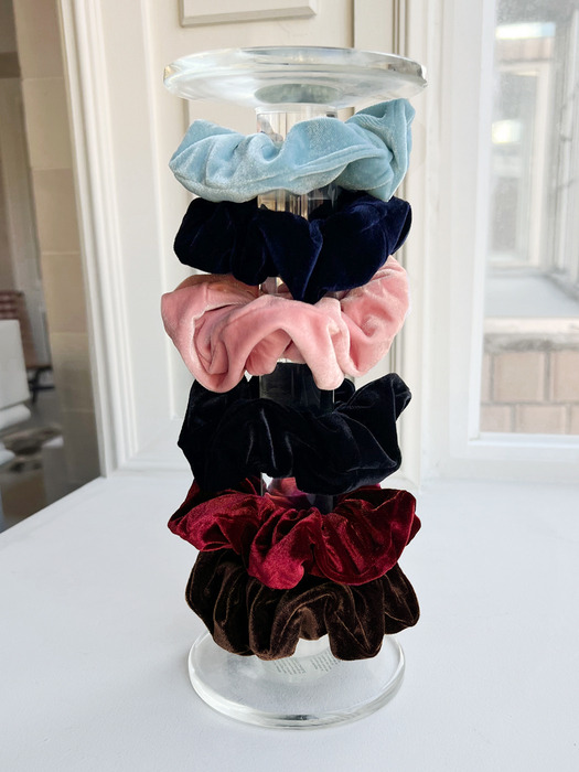 velvet scrunchie (6colors)