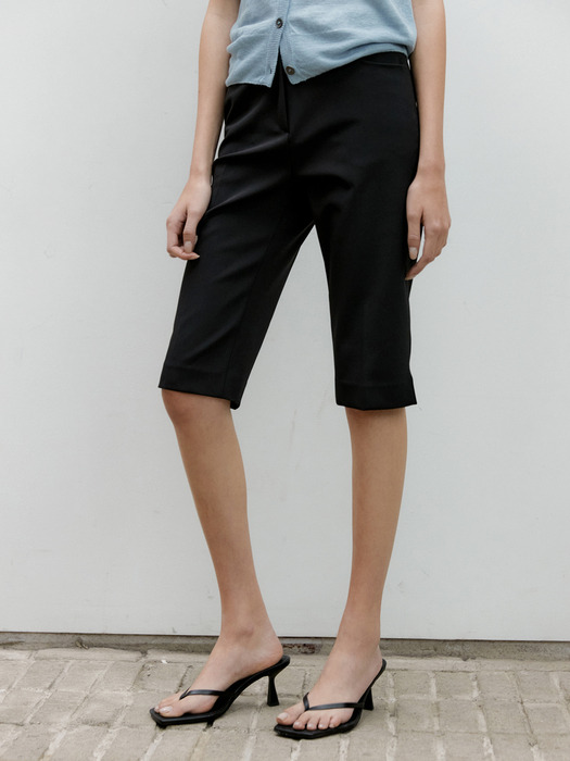 BERMUDA SLIT PT_BLACK