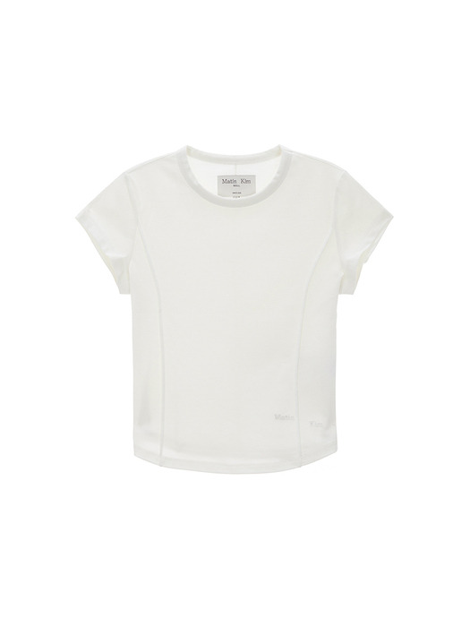 SLIM LINE HALF TOP IN WHITE - Image 3