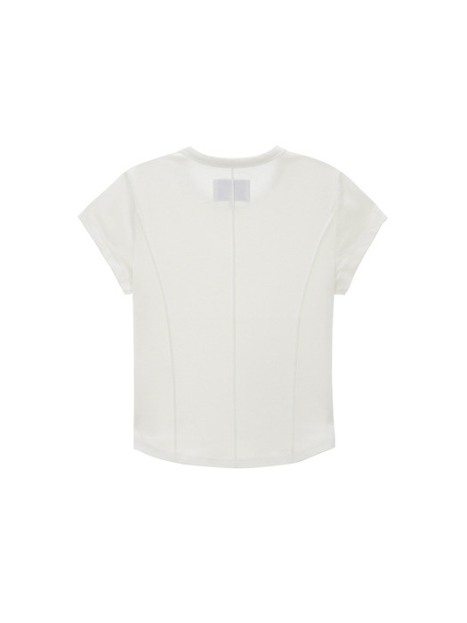 SLIM LINE HALF TOP IN WHITE - Image 1