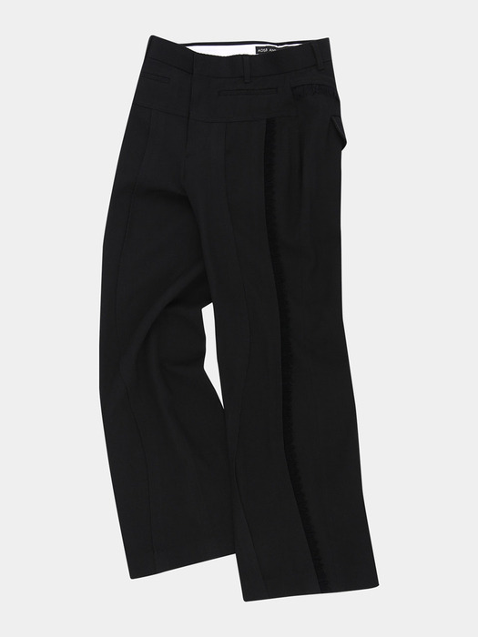 HAMPTON WOOL TROUSERS apa700m(BLACK)