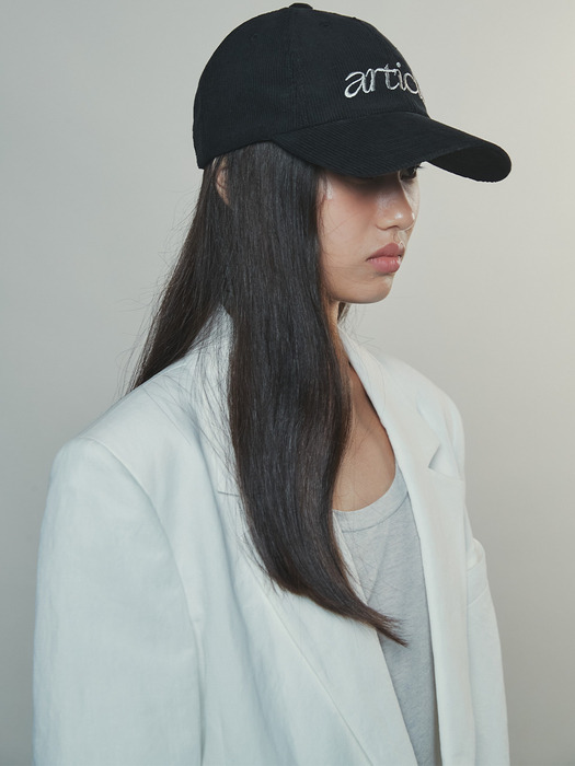 ARTICLE CORDUROY CAMP CAP - BLACK