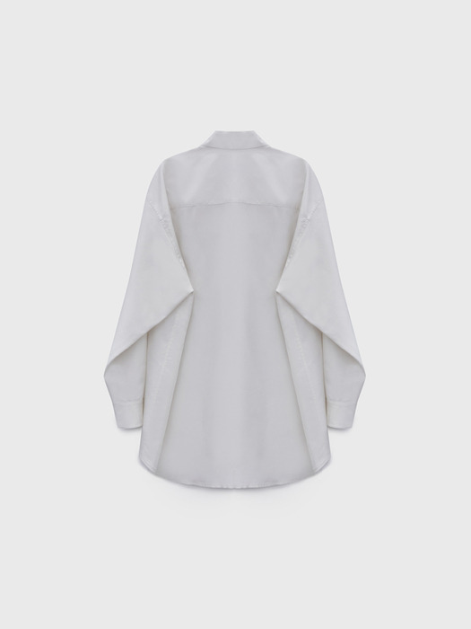 Silk Oversized Shirt - Ivory