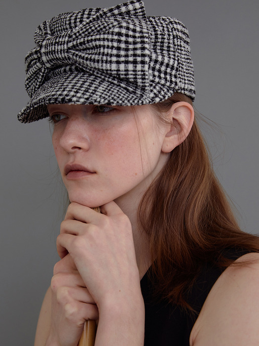 BELLBOY CAP_RIBBON_CHECK