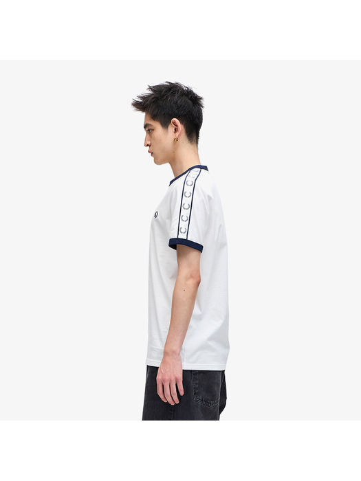 [본사정품] 프레드페리 [Sport] 테잎 링어 티셔츠(129)(AFPM2414620-129)