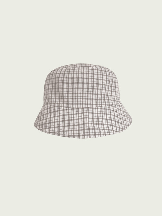 Navi Reversible Bucket Hat Khaki * Check Light Brown