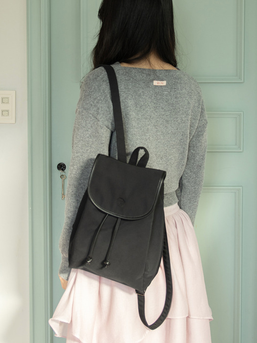 nylon backpack_black