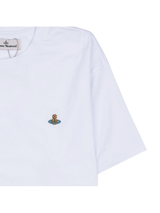비비안 웨스트우드 남성 ORB 로고 코튼 티셔츠 3G010013 J001M A401
