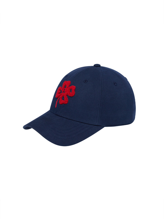 CAP CLOVERMARDI BOUCLE_NAVY RED