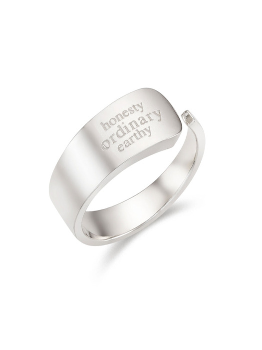 [silver925]discliche flat unbalance ring