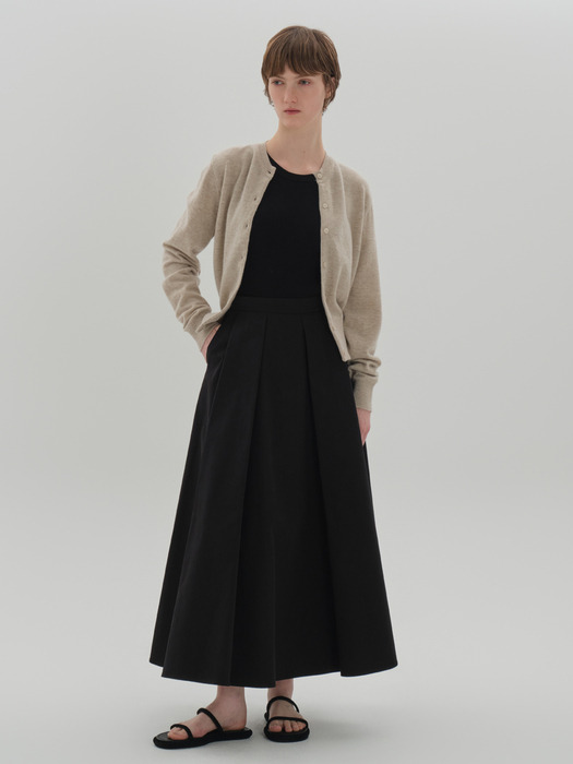 magaly pleats skirt_black