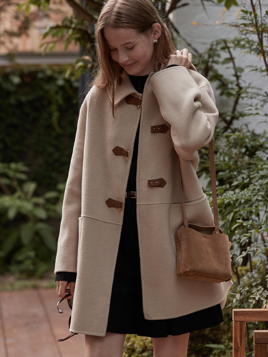 Buckle point handmade coat - Beige