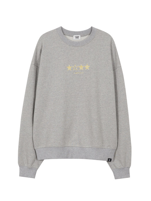 STAR LOGO SWEATSHIRT_melange grey