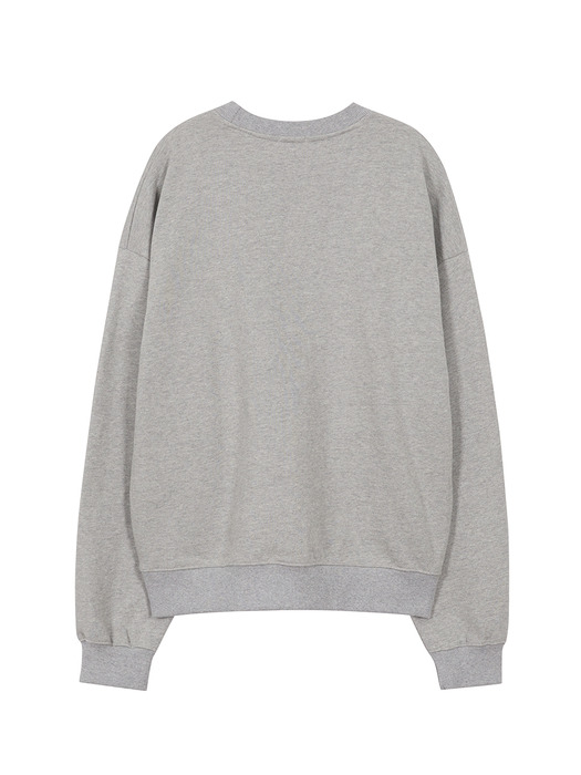 STAR LOGO SWEATSHIRT_melange grey