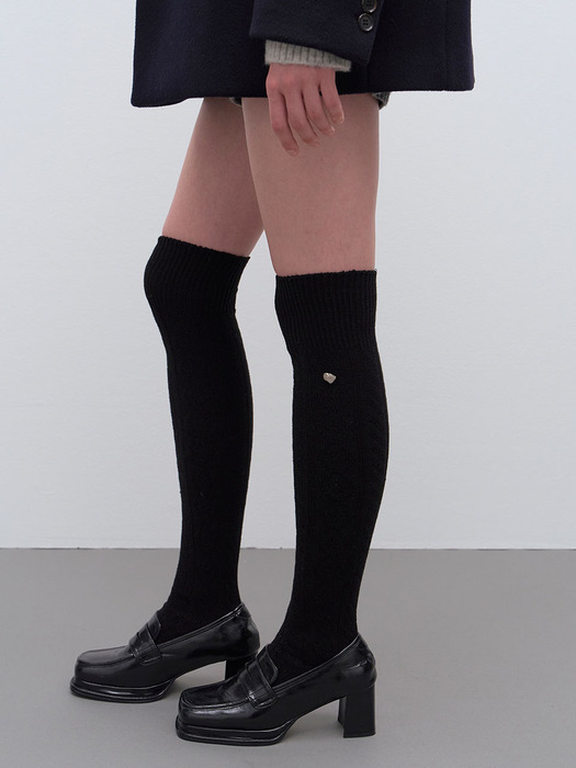 Love Cable Knee-socks VX4WK001_2color