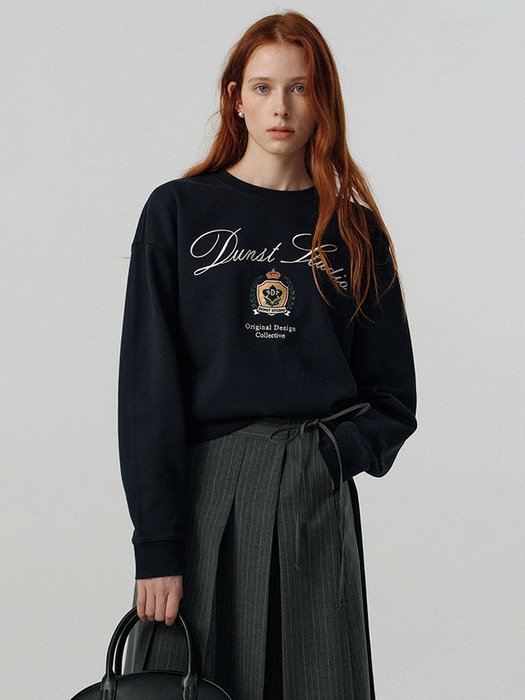 [단독]UNISEX CLASSIC LOGO SWEATSHIRT FRENCH NAVY_UDTS5A113N2