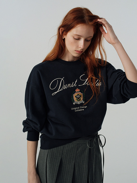 [단독]UNISEX CLASSIC LOGO SWEATSHIRT FRENCH NAVY_UDTS5A113N2