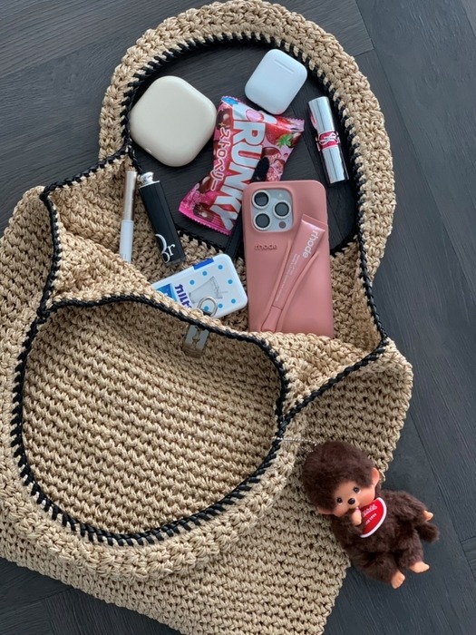 Boater Weaving Hobo L (보터 위빙 호보 라지)_2colors