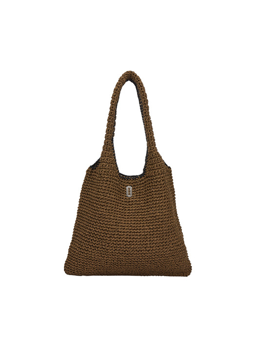 [Solo] Boater Weaving Hobo L (Boater Weaving Hobo Large) - 2 Colors - Image 2