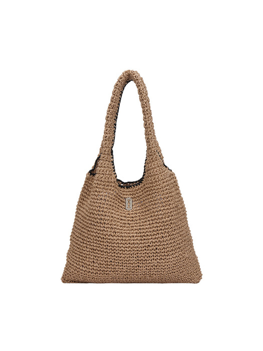 [Solo] Boater Weaving Hobo L (Boater Weaving Hobo Large) - 2 Colors - Image 3