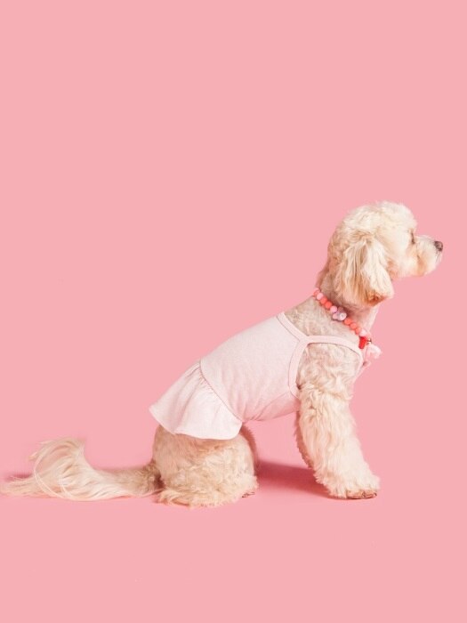 Basic linen Dress-pink