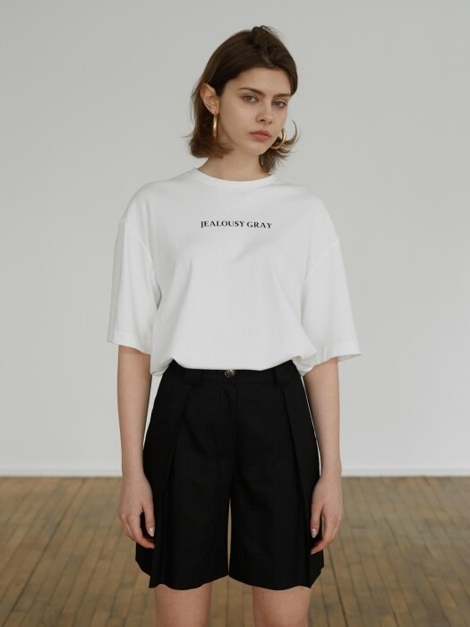 18SS FRONT LETTERING T-SHIRT WHITE
