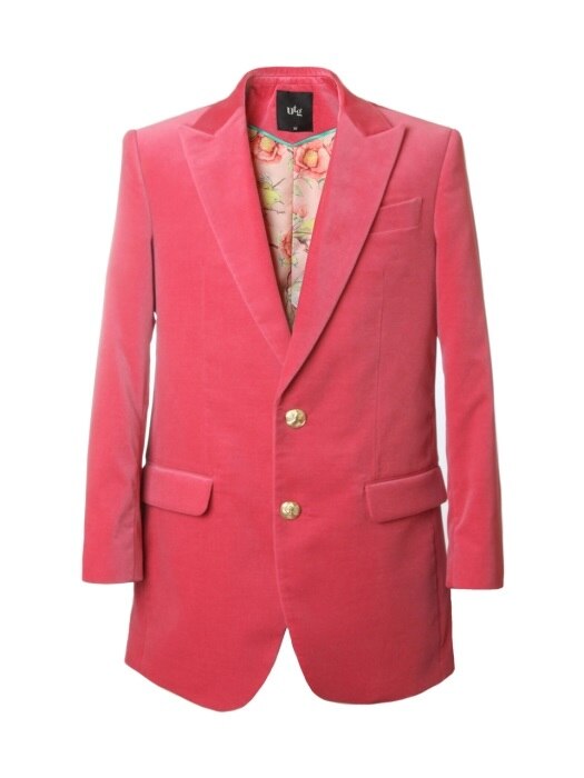UTH-FB03 velvet blazer[pink(UNISEX)]