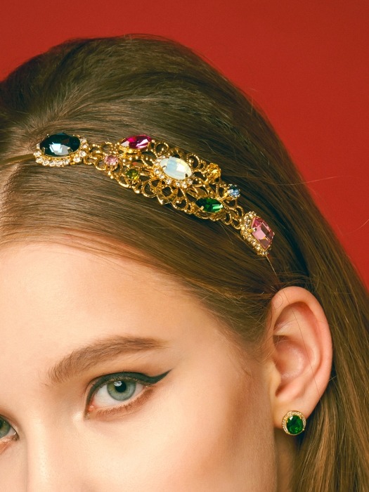 Victorian Tiara Headband(Gold)