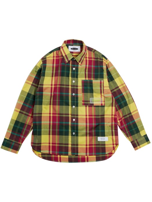 Summer Ombre Check-shirts (green)