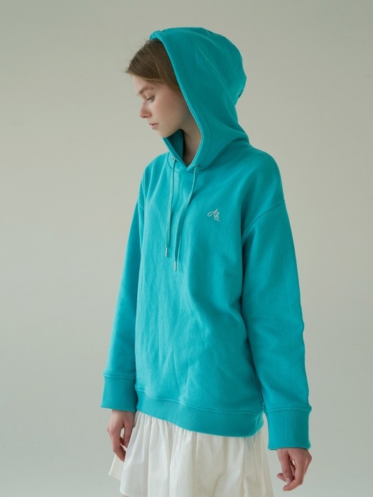 Embroidery unisex hoodie_Mint