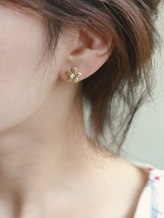 Metal Blossom Earrings
