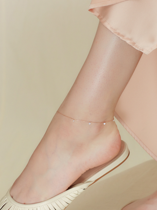 BRILLANCE CUATRO SHINY ANKLE BRACELET