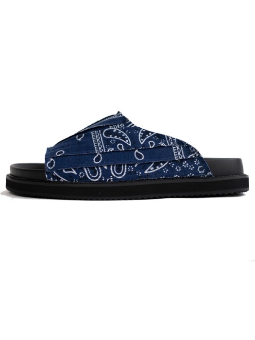Paisly Slippers [Blue]