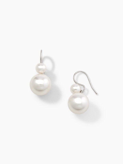 6*12 double pearl hooked earring