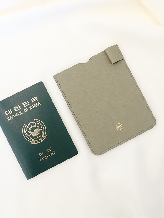 여권케이스_올리브그레이 엠보