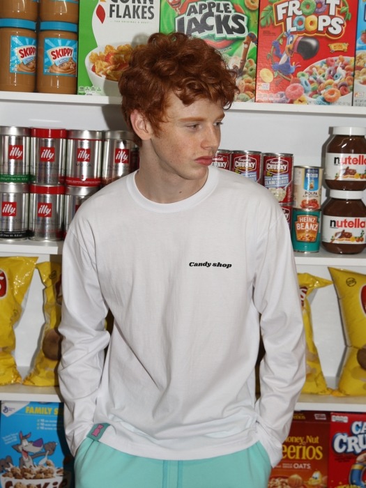 candy logo t-shirt - WHITE