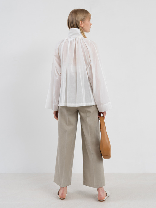 LINEN WIDE PANTS (2COLOR)