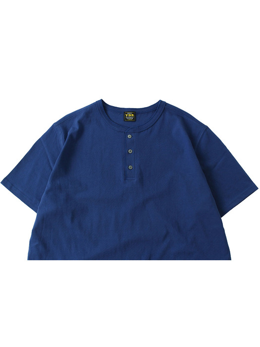 COZY HENLY NECK T-SHIRT [Blue]