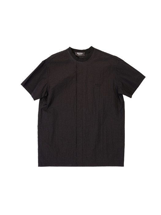 Black Seam Out Basic Woven Top(Genderless)