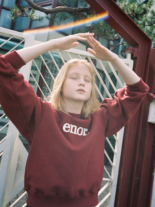 ENOR LOGO SWEATSHIRT - RED