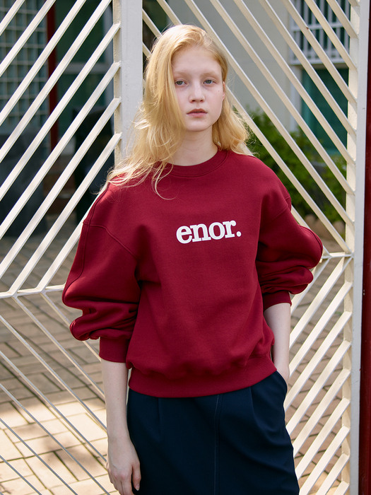 ENOR LOGO SWEATSHIRT - RED