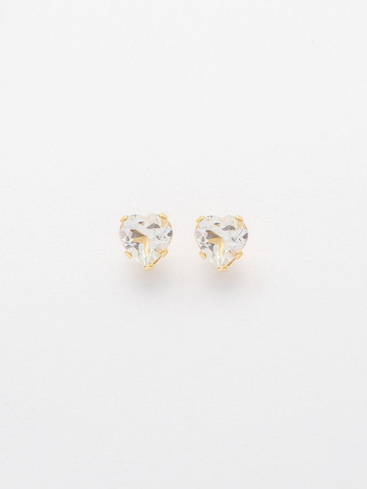 Heart Stone Earrings (14k Goldfilled,Garnet,Topaz).02